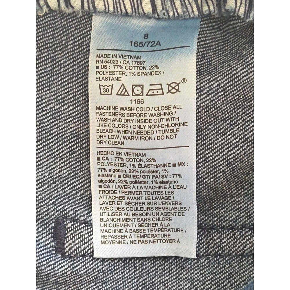 Women's 8 Jeans, High-rise Wow Wide Leg, Dark Wash, Old Navy - Picture 8 of 9